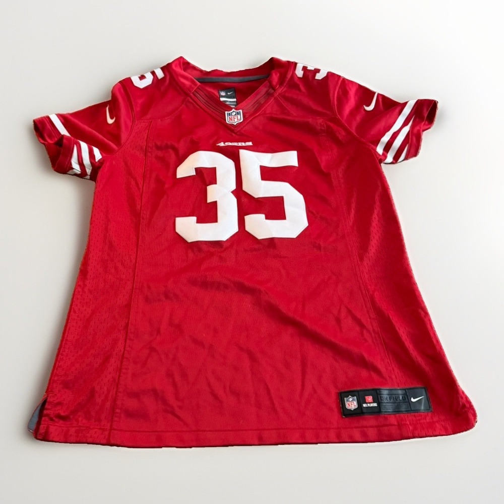 Nike 49ers Eric Reid #35 NFL Jersey Women's L Red On Field
